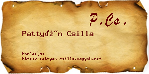 Pattyán Csilla névjegykártya